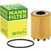 Mann Filter MANN-FILTER HU 713/1 x Filtro dell'olio - per Autovetture + veicoli commeriali