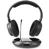 NEDIS Wireless-TV-Kopfhörer Bügel 40mm digi RF 100m Ladestat. sw HPRF200BK