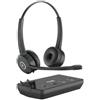 Axtel Prime X3 stereo 3-in-1, cuffie wireless, ideali per l'ufficio/call center, risposta in frequenza da 50 a 7000 Hz, peso 93 g, cuffie con microfono, colore nero