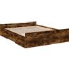 DKD HOME DECOR Giroletto con cassetti in rovere fumé 150x200cm materiale in legno