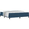 vidaXL Letto a molle blu 180 x 200 cm in tessuto
