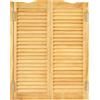 VEVOR Porte a battente per bar 81,3 x 106,7 cm Parte superiore arcuata in legno di pino con cerniere Log