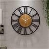 OEM Orologio da parete rotondo nero, 34 cm, silenzioso