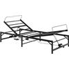 vidaXL Struttura letto regolabile elettricamente, colore nero, 75 x 190 cm, acciaio