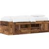 vidaXL Struttura letto con contenitore in legno di recupero 80 x 200 cm in materiale composito