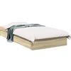 vidaXL Struttura letto con contenitore in rovere Sonoma 80 x 200 cm in materiale derivato dal legno