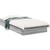vidaXL Struttura letto con contenitore Grigio Sonoma 80 x 200 cm in materiale derivato dal legno