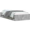 vidaXL Letto matrimoniale con contenitore e spazio di stoccaggio, grigio Sonoma, realizzato in materiale simile al legno