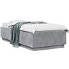 vidaXL Struttura letto grigio cemento 80 x 200 cm in materiale composito