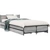 vidaXL Struttura letto con testiera Grigio Sonoma 80 x 200 cm in materiale derivato dal legno