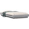 vidaXL Telaio per letto a terra, colore grigio Sonoma, 80 x 210 cm, realizzato in materiale composito di legno