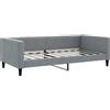 vidaXL Divano letto grigio chiaro 100x190 cm in tessuto