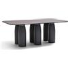 QEEBOO tavolo rettangolare per interni ed esterni TOTO con piano in gres - 79009DG-M