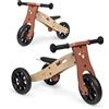 hauck TRICICLO BICICLETTA SENZA PEDALI EVOLUTIVO IN LEGNO PER BAMBINI FIRST RIDE ECO V