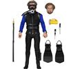 NECA MERCHANDISING LICENCE NECA - Jaws Shark Cage Hooper 8 Clothed Action Figure, Mul