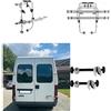 Peruzzo Portabici Posteriore 2 Binari per Fiat Ducato Doppia Porta 1999 Tutto Alluminio