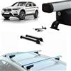 G3 Barre Portatutto Alluminio G3 Bmw X1 F48 anno 2021 con Rail + Portasci 4 Paia