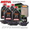 Motul + Hiflo + Braking Tagliando HONDA CBF 600 N/S 2004 2005 2006 2007 (4 7100 10W40 Filtri pastiglie)