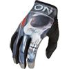 O'NEAL | Guanti Bike & Motocross | MX MTB DH FR Downhill Freeride | Materiali durevoli e flessibili, sezione della mano anteriore nano ventilata | Mayhem Glove Bones V.22 | Adulto | Nero Rosso | L
