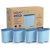 Aquafloow Filtro per l'acqua AquaFloow per macchine da caffè automatiche, ricambio compatibile con Philips, Saeco AquaClean CA6903/10 CA6903/22 CA6903, Riduce il contenuto di calcare- 4 pezzi
