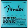 Fender Super 250 Corde Chitarra Elettrica Nickel 009/046 Light-Regular | Set corde nickel-plated steel, calibro misto 009/046, ball end, durevoli, ideali principianti, suono brillante