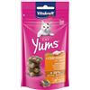 Vitakraft Cat Yums, snack gatto, morbido snack gatto ripieno con pollo ed erba gatta, in bustina richiudibile, senza zuccheri aggiunti (1x 40g)