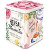 Nostalgic-Art Contenitori da tè retro, Herbal Blossom Tea - Idea regalo per la cucina, per conservare tè sfuso e bustine di tè, Design vintage, 100 g