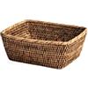 H&H Cestino in Rattan Rettangolare 25x21x9cm