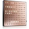 KVTUYC Orologio elettronico con parole, orologio elettronico da scrivania, display luminoso a LED, facile da usare, scrivania parete a doppio uso, adatto per soggiorno, ufficio(Pink)