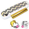 Crafts&Co® Hot Foil Applicator | Include 5 Lamine d'Argento e 5 d'Oro, 10 Cartoncini Stampati A6 + 1 Cartellina Trasparente | Blanco
