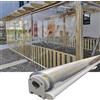 Generic Tenda a rullo per esterni, impermeabile, in PVC trasparente, per gazebo da giardino, pergolato, antivento, antipioggia