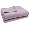 zoeppritz since 1828', Coperta in Morbido Pile con Punto d'uncinetto da 160 x 200 cm, Poliestere/Viscosa., 405 Pale Lavender, 160 x 200 cm