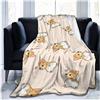FANSU Coperta di Flanella, Microfibra Morbido Durevole e Caldo 3D Stampa Peluche Matrimoniale Coperte Copriletti per Letto Divano (Corgi,150x220cm)