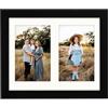 AVEAX Cornice portafoto doppia da 10 x 15 cm, 20 x 25 cm, colore nero