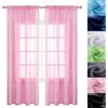 GAIFNAG Tenda a Pannello Voile Lino 50 x 120 cm, Naturale, Sole Antimosche Lavabile Regolabile Oscurante per Interni Camera da Letto Finestra Soggiorno, Rosa