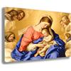 printerland.it Quadro SACRA FAMIGLIA gesù madonna - RIPRODUZIONE STAMPA SU TELA Quadri Moderni Moderno Arte Astratto Cucina Soggiorno Camera da letto (30x50 cm)
