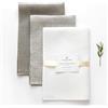 Varvara Home 9 Strofinacci Cucina di Lino - Canovacci e Asciugamani - Asciugapiatti da Cucina - Misto Lino Bianco Beige Naturale