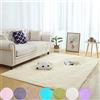 AMCER Tappeti 180x200cm, Tappeto Pelo Lungo, Tappeti Moderni Morbido, per Salotto, Camera da Letto, corridoio, Cucina - Color Crema