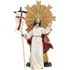 Holyart Presepe Pasquale: Statua Resurrezione Gesù raggiera resina 9 cm