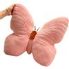 NatureMan Cuscino decorativo a forma di farfalla per soggiorno, camera da letto, divano, letto - 40 x 33 cm - Rosa