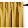 RESTILO Blackout - Tenda oscurante per finestre, 140 x 270 cm, colore: senape