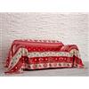 BIANCHERIAWEB Telo Arredo Copritutto Copridivano Grand Foulard In 100% Cotone Fantasia Tirolese Chalet Montagna Disegno Tirolo
