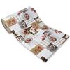 Tata Home Tappeto Passatoia Cucina Antimacchia Antiscivolo in PVC Flessibile e Resistente Prodotto Made in Italy Larghezza 52 cm Lunghezza 280 cm Dis. Suite Cuori Rossi