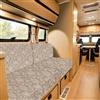 SYLC Coprisedili Per Autocaravan Velluto Goffrato, Carovana Copricuscino Con 4 Lacci E 2 Strisce Regolabili, Copridivano Seduta Per Camper RV Auto (khaki,Width 100-125, Depth 30-45)
