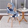 SUIOKPO Coprisedie da Pranzo Scandinave Fodera per Sedia Scandinava per Sala da Pranzo Fodere per Sedie Scandinave a Forma Curva Coprisedie con Schienale per Sedia Adatta per Casa,Hotel,Style 9,6 PCS