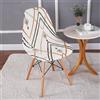 SUIOKPO Coprisedie da Pranzo Scandinave Fodera per Sedia Scandinava per Sala da Pranzo Fodere per Sedie Scandinave a Forma Curva Coprisedie con Schienale per Sedia Adatta per Casa,Hotel,Style 4,8 PCS