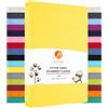 Heim24h Germany Heim24h Lenzuolo con angoli elasticizzati 120x200 cm fino a 30 cm, Giallo, 100% cotone, Lenzuolo con certificazione Öko-Tex, Jersey