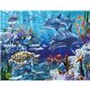 Shegzhuc Diamond Painting Paesaggio Mare 50x40 cm 5D Delfini Tartarughe Cavalluccio Marino Punto Croce Kit da Ricamare Bambini