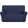 Corredocasa Copripoltrona, Copridivano 2 posti, 3 posti, 4 posti Imperiale in Tessuto Elasticizzato e Resistente Disponibile in Vari Colori (Blu, 3 Posti)