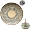 BOBOZHONG Bruciatore Lotus Censer,Lotus Portaincenso Porta Bastoncini di Incenso 5 Fori Bruciatore Incenso in Metallo Portaincenso in Bastoncino Adatto per Yoga Tea House, Decorazione Domestica